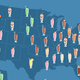 Map of the most popular milkshake flavor in each state